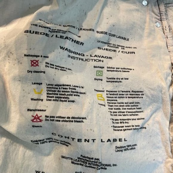 Size 14 Skotts Vintage Washable Leather Pants. - Picture 5 of 9